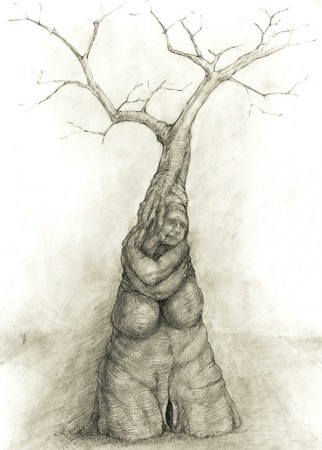 A drawing of a tree met in Camberwell.