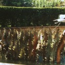 ... a water feature with fern fronds from the Downs       (Click to enlarge)