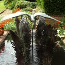 ... a water feature with fern fronds from the Downs       (Click to enlarge)