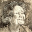 ... charcoal sketch of a great lady ...  (Click to enlarge)