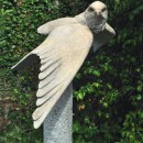 KESTREL KYTOON - Bronze Kestrel 2.3 x lifesize - on a granite column