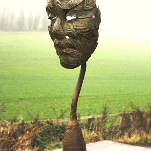 Made from Elder leaves formed over a little Elf face... (Click to enlarge)