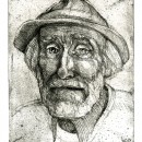 ... portrait of the much loved `Pied Piper` of Lambourn ...   (Click to enlarge)
